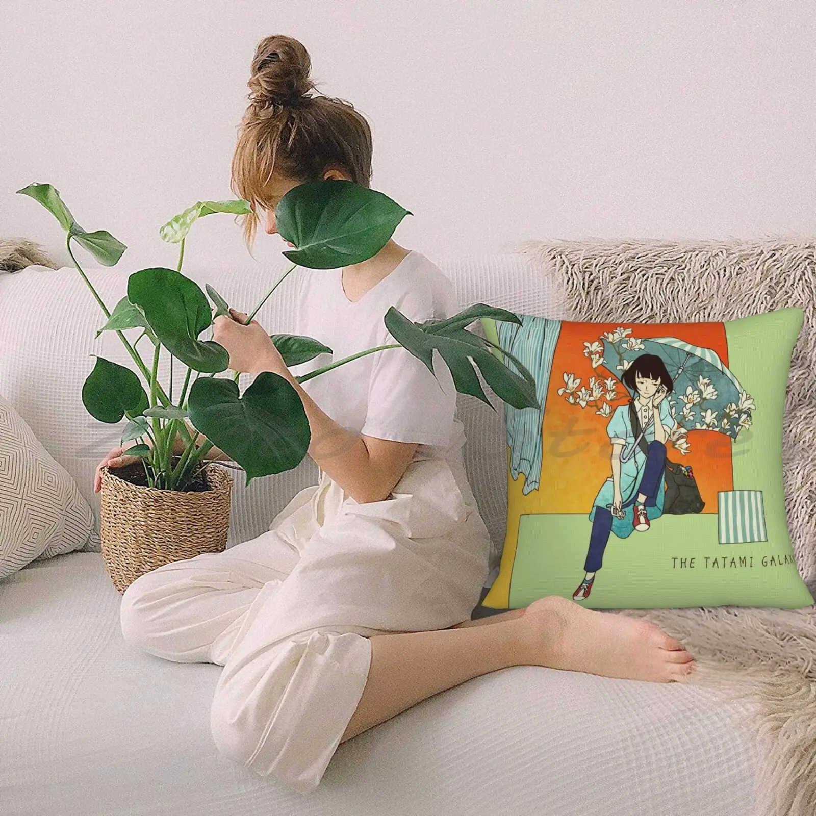 Наволочка для подушки татами галактика Акаси Персонализированная самодельная