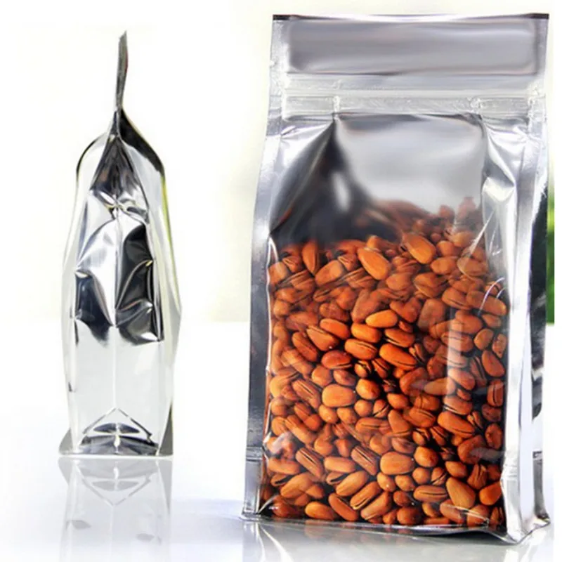 10 шт. кухонный мешок для хранения еды с замком на молнии серебристая алюминиевая