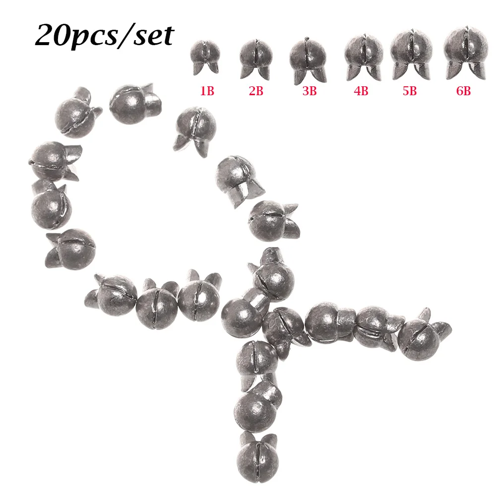 20 шт./компл. свинцовые рыболовные снасти с разрезом | Спорт и развлечения