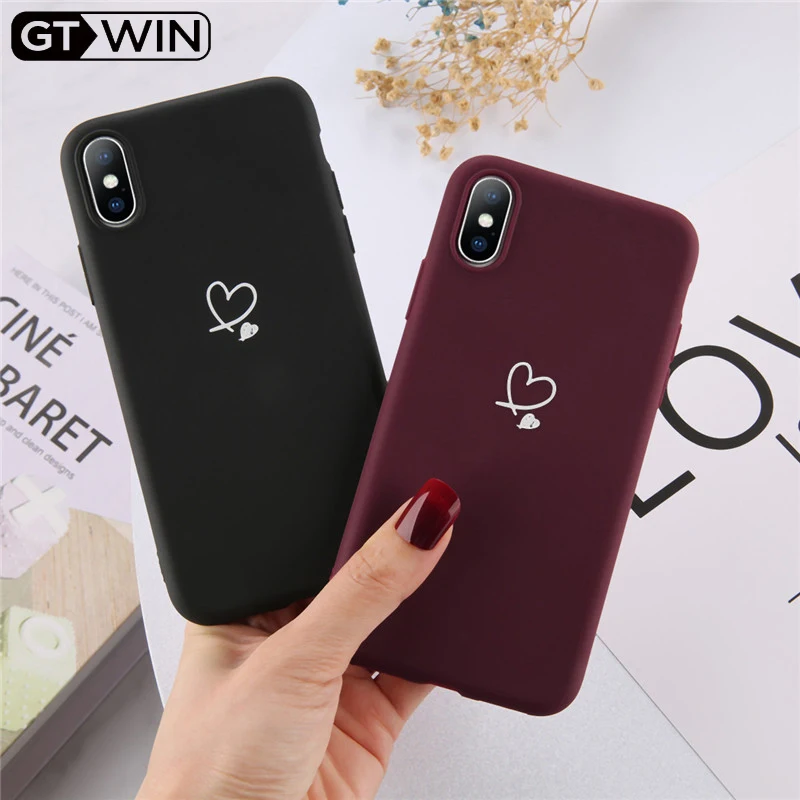 Чехол GTWIN для телефона iPhone 6 6s 7 8 Plus 11 Pro XS Max X XR 5 SE Модный яркий мягкий силиконовый