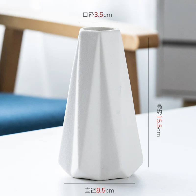 

Simple Ceramic Vases Tabletop Accessories Ornaments Flower Arrangements Vases Nordic Style Vaso Decorativo Room Decor DI50HP