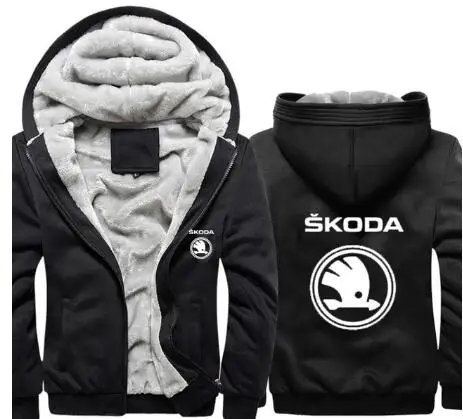 Толстовки для мужчин Skoda автомобильный брелок с логотипом куртка принтом Мужские