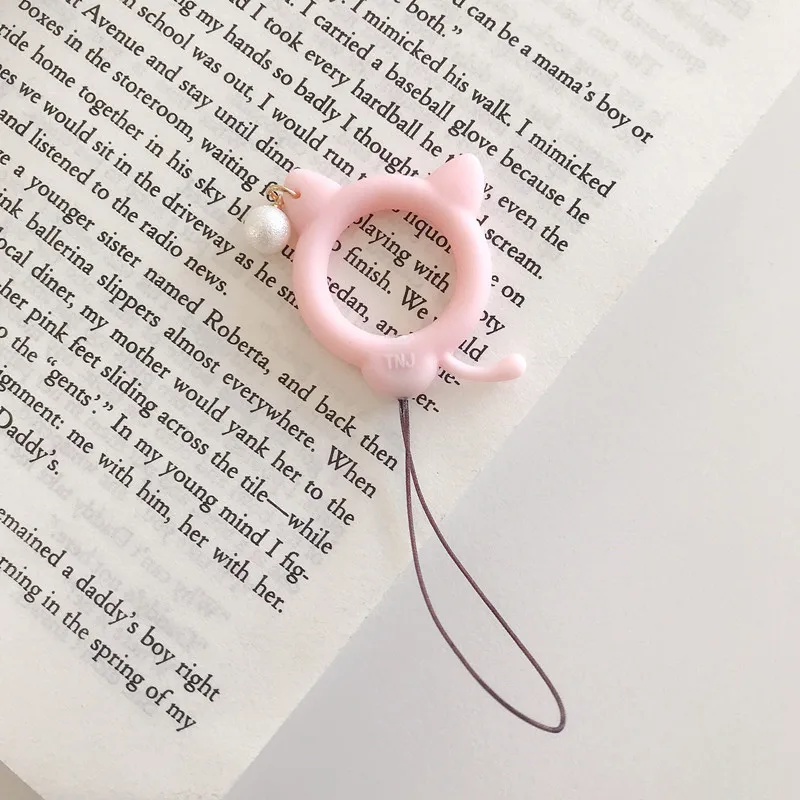 Силиконовый ремешок для телефона с мультяшным котом подвеска мобильный телефон