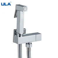 ula bidet faucet brass shower tap water sprayer single cold water crane square sprayer head tap toilet hygienic shower enema
