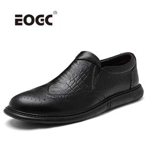 Мужские туфли-оксфорды из натуральной кожи, деловые Свадебные модельные туфли ручной работы, уличные мужские туфли на плоской подошве, размера плюс