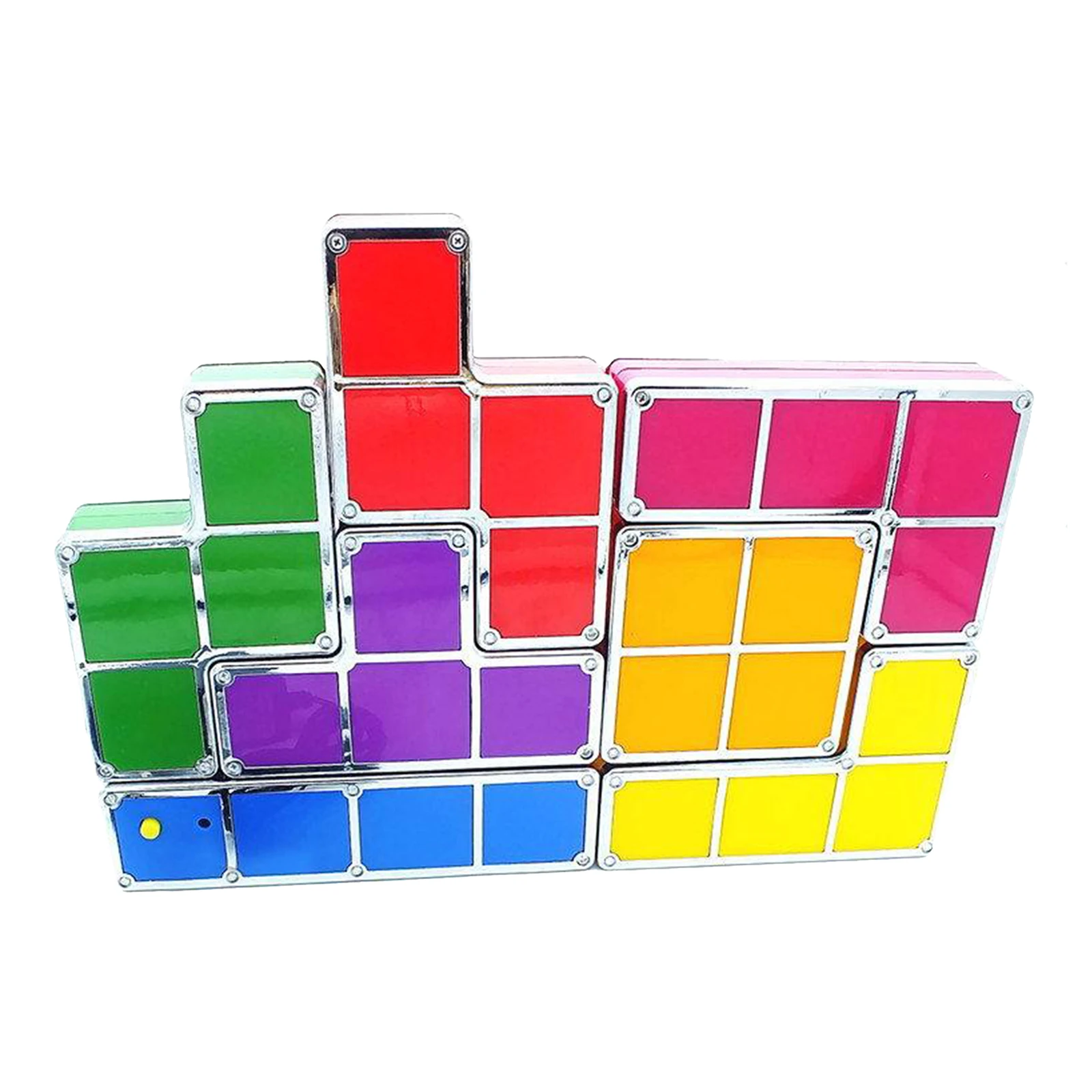 

New LED Night Light Colorful Stackable Puzzles Lamp 7 Pieces Gift