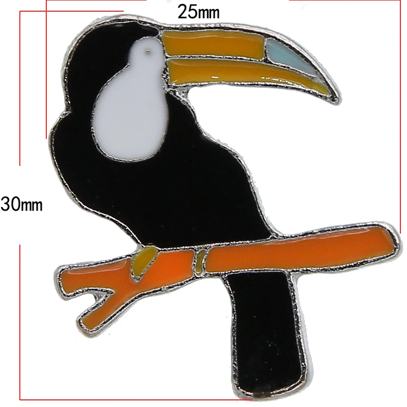 Винтажный Фламинго дятел джинсы воротник броши мультфильм эмаль спортивные