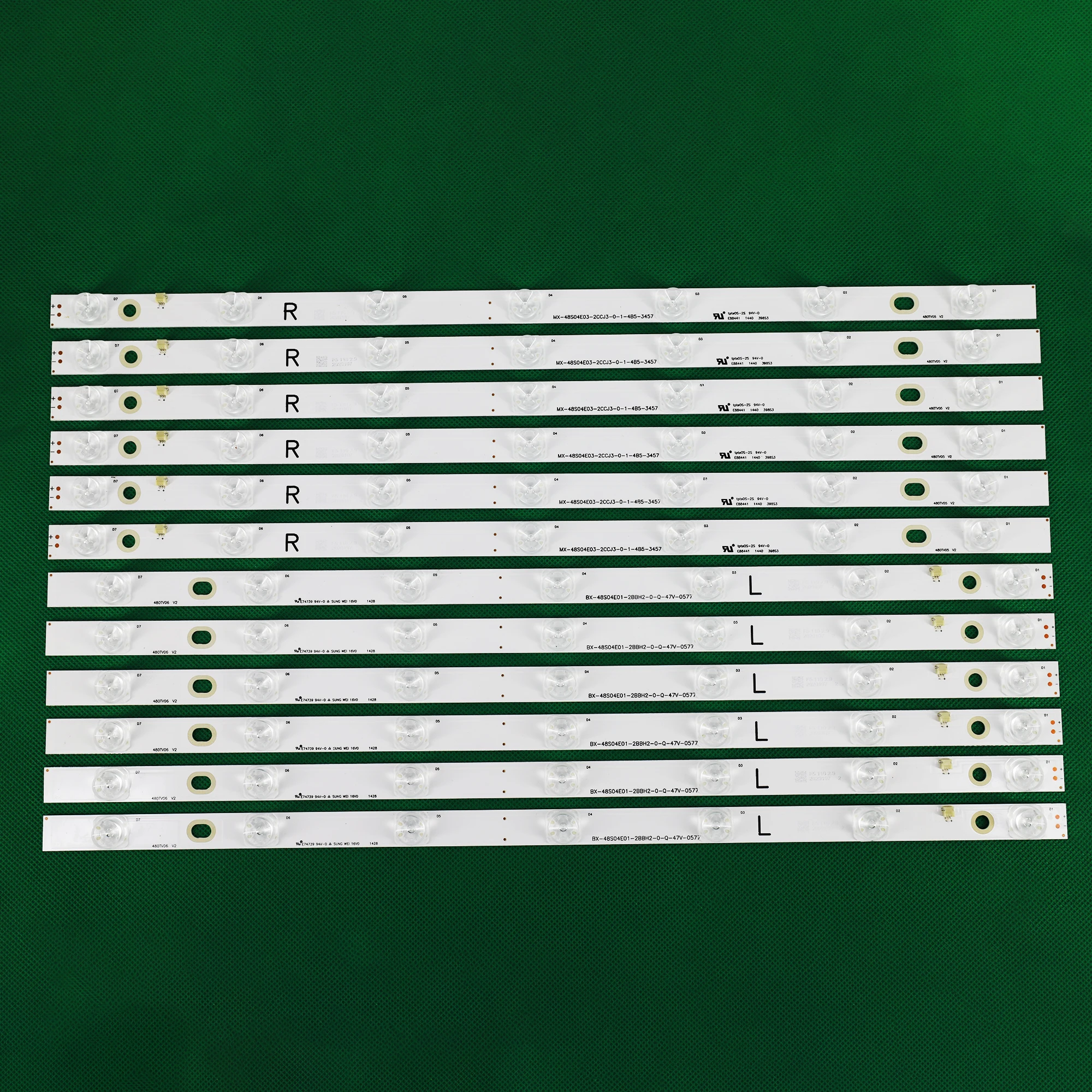 

LED backlight strip 480TV05 480TV06 V2 BX-48S04E01-2BBH2 MX-48S04E03-2CCJ3 for Pnasonic TX-48AX630B TX-48AX630E TX-48AXW634