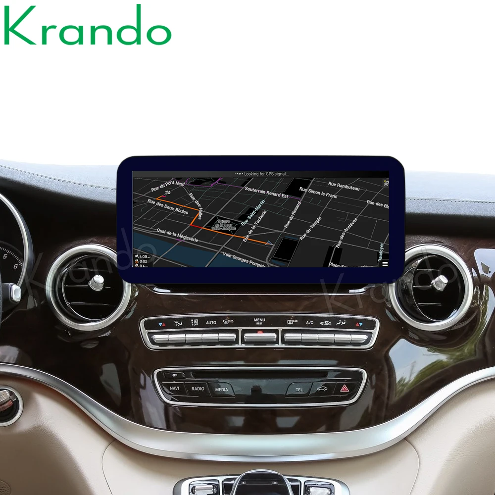 

Krando Android 10.0 12.3'' 4+64gb Car Radio Dvd Navigation For Mercedes BENZ C W205 W204 C180 C200 C220 GLC-X25 V W446 2008-2018