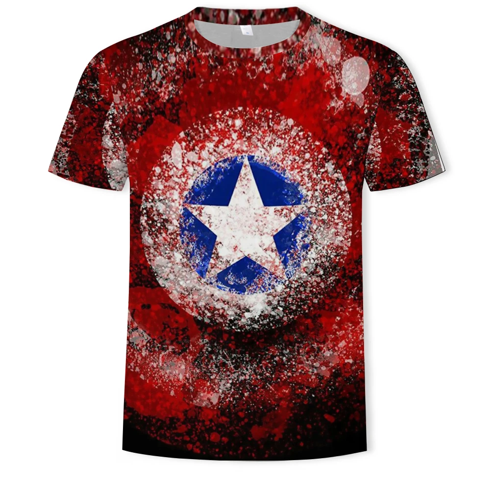 

2021 summer fashion iron cavalry magic weapon 3D men's printed pattern cool short-sleeved casual T-shirt top