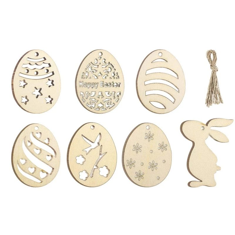 

48 шт. пасхальные изделия отлично подходят для украшения необработанные ремесел висячие украшения ремесла для пасхальное детское платье Ве...