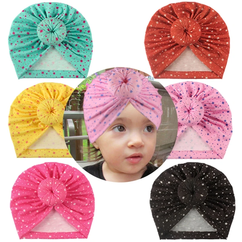 

Аксессуары для малышей, головной убор для волос, Звездный тюрбан с принтом, головные уборы для детей, для новорожденных, для маленьких девоч...