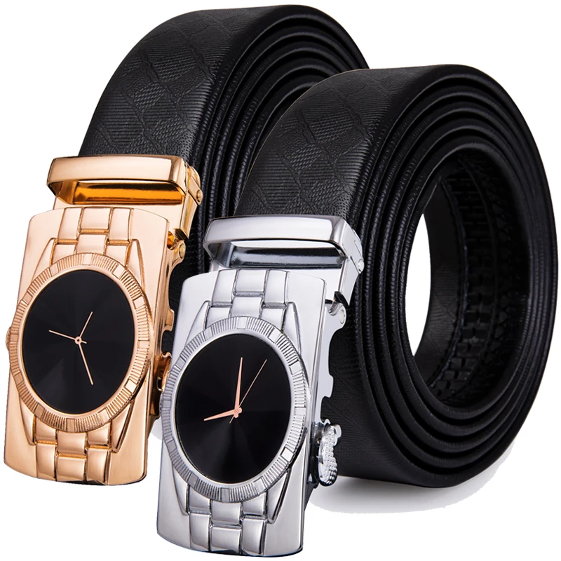 Высококачественный мужской ремень Barry.Wang кожаный для мужчин Серебряная Пряжка