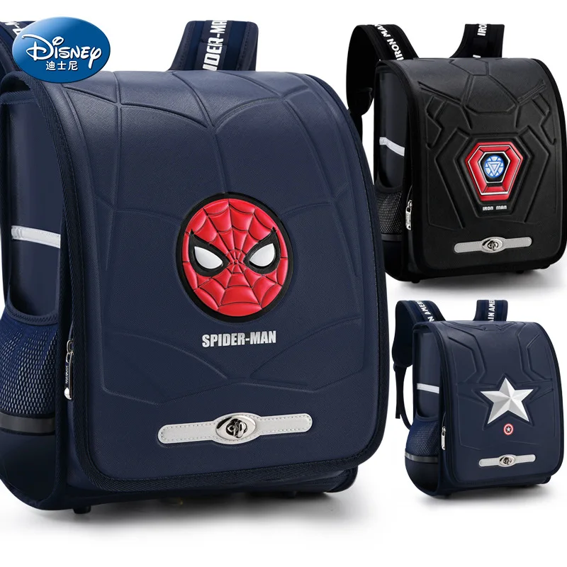 Оригинальный школьный рюкзак Disney Marvel для начальной школы для мальчиков, рюкзак с человеком-пауком для мальчиков, детский рюкзак
