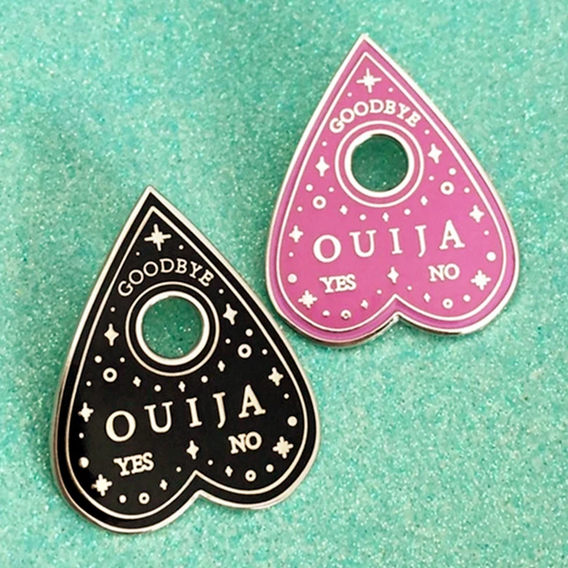 Мультяшные гадания Ouija доска да нет эмалированная брошь шляпа сумка отворот