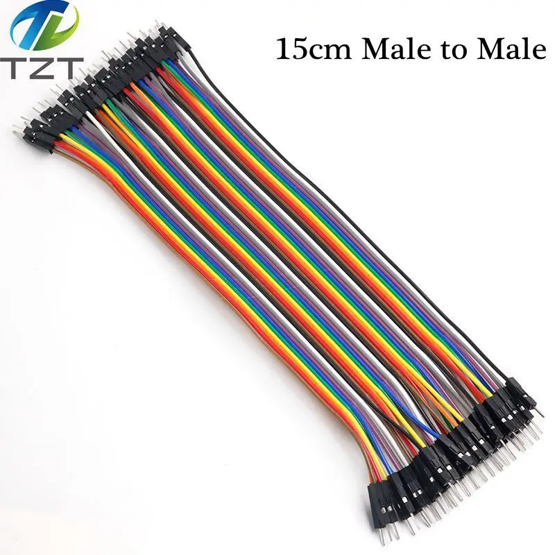 TZT Dupont Line 10 см/15 см/40 см мужской+ Женский Мужской и Женский Соединительный провод Dupont кабель для arduino DIY KIT