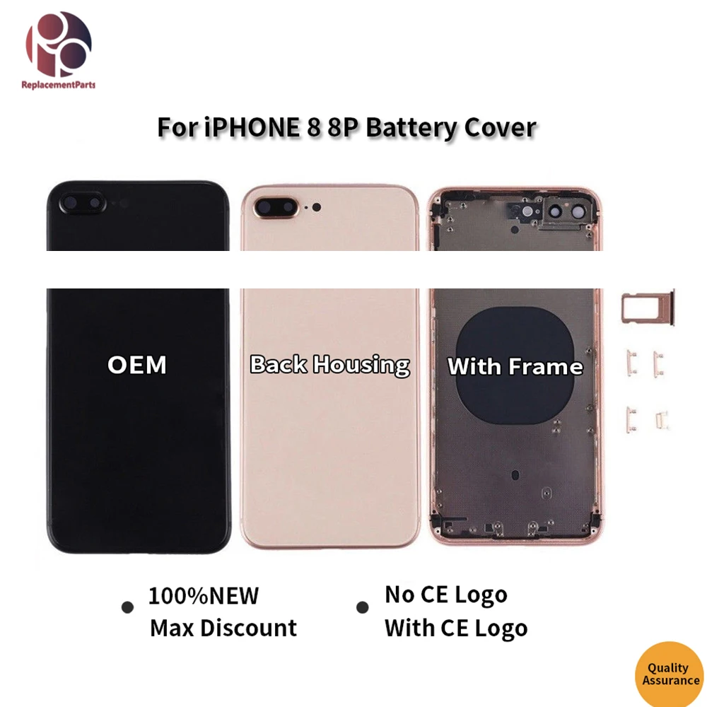 10 шт. OEM Качество Замена для iphone 8 Plus X XR XS MAX 8G P чехол накладка на заднюю панель