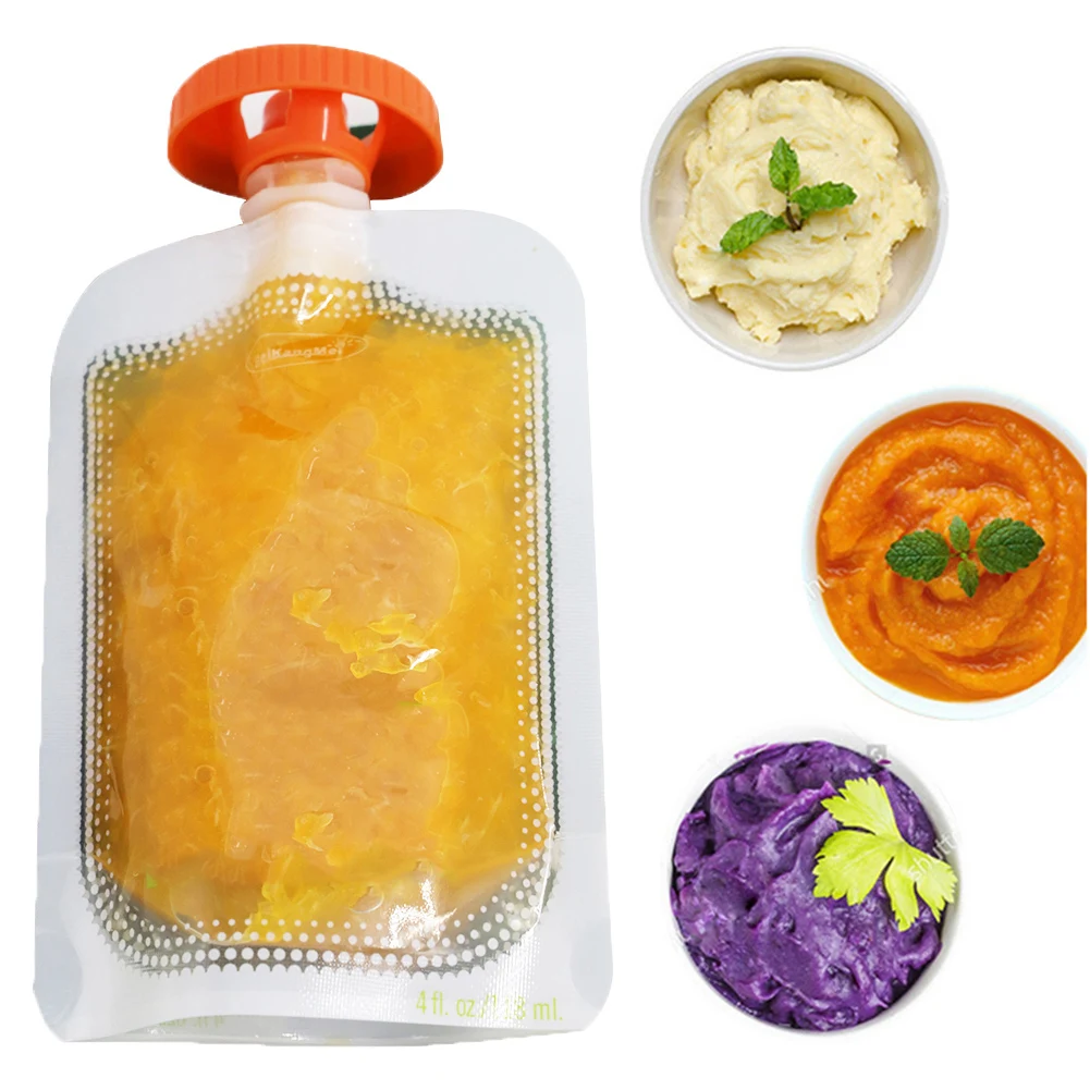

Full Set Children's Puree Squeezer Home Fruit Splitter Fruit Dispenser Baby Food Mills Reusable Food Storage Bag