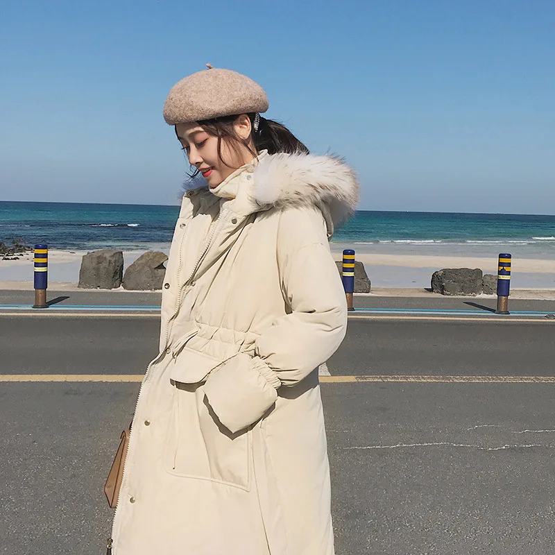Winter Jacket Women Hooded Fur Collar Parkas Large Size Long Jacket Women Loose Woman Winter Coats And Jackets Parkas Mujer Coat