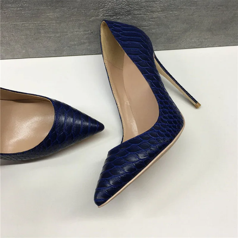 Женские туфли лодочки из ПУ кожи на высоком каблуке 12 см|Женские туфли| |