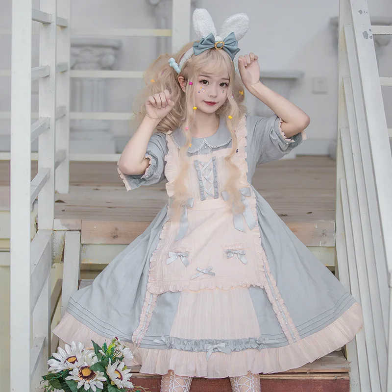 

Japanese JKS Sweet girl lolita dress Summer Princess dress Kawaii dress lolita cosplay victorian lolita skirt tea party dress