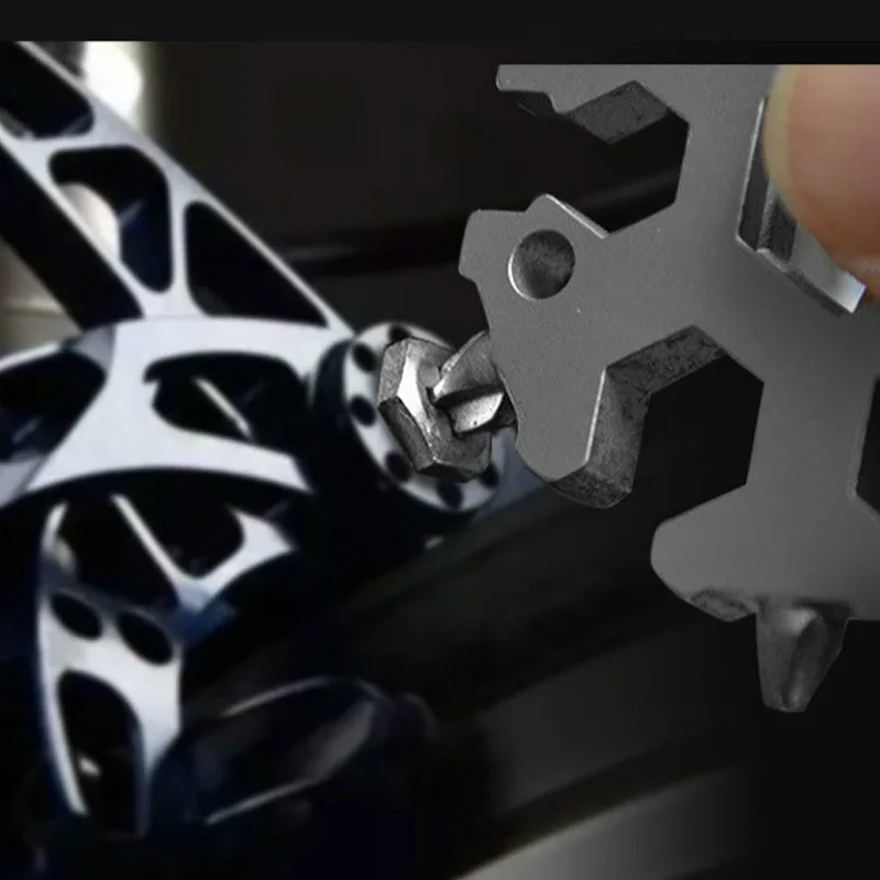 18 в 1 снежинка снег гаечный ключ инструменты Открытый походный кольцо для ключей