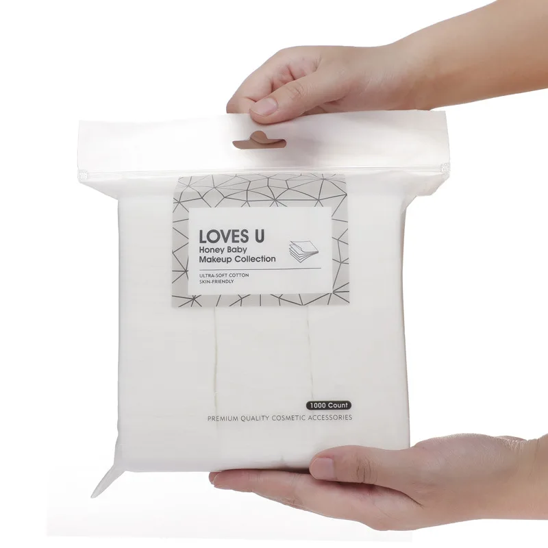 1000 шт./пакет комфортная бумага для чистки лица тонкие ватные диски снятия макияжа