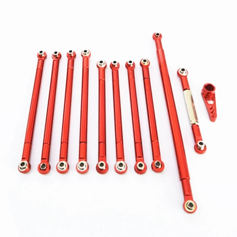 

for MN86S MN86 MN86KS MN86K MN G500 Metal Pull Rod Steering Link Rod Shock Absorber Set 1/12 RC Car Upgrade Parts
