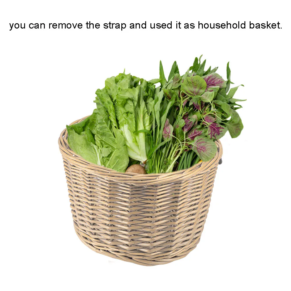 Велосипедный Руль подвесные ивовые корзины плетеная велосипедная передняя