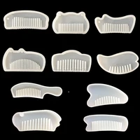 3d comb mold transparent silicone epoxy resin molds for diy making