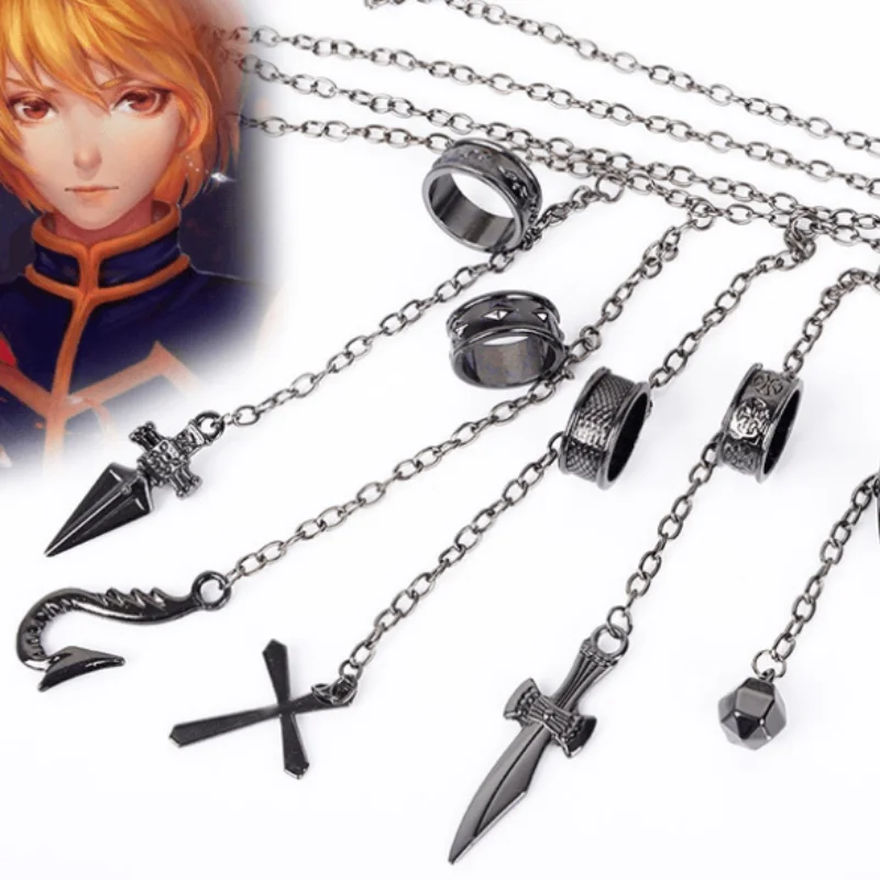 

Аниме Hunter X браслет охотника kurapika цепочка на пять пальцев кольцо аксессуары для одежды подвесной браслет реквизит для косплея