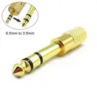 Штекерный разъем 6,35 мм на гнездовой разъем 3,5 мм, усилитель для наушников, микрофонный аудио, адаптер AUX 6,35 мм Конвертеры