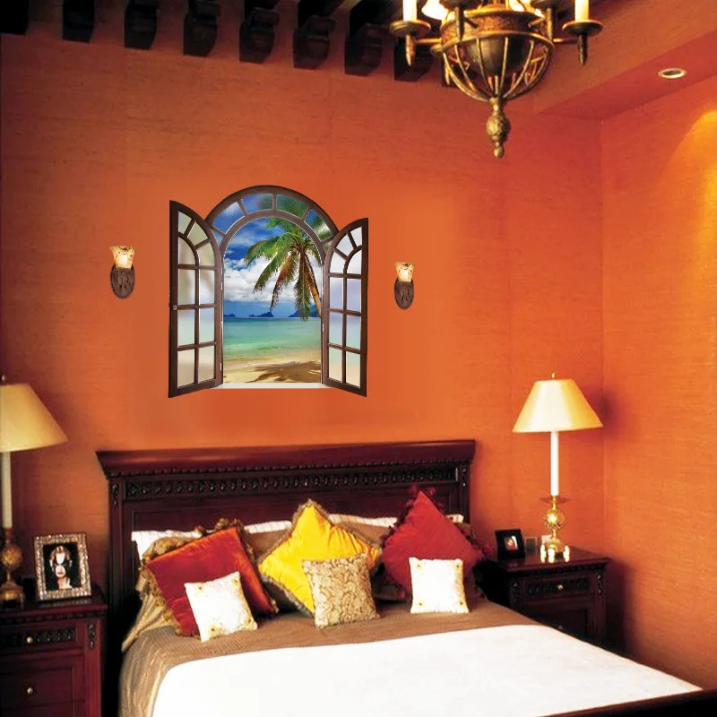 Декорации искусственное окно гостиной крыльца спальни телевизора настенные