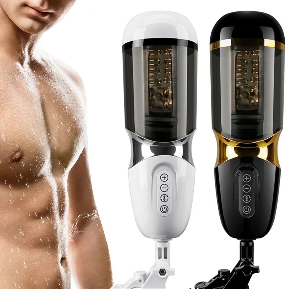 Мужская мастурбация чашка Автоматическое вращение Телескопический мастурбатор