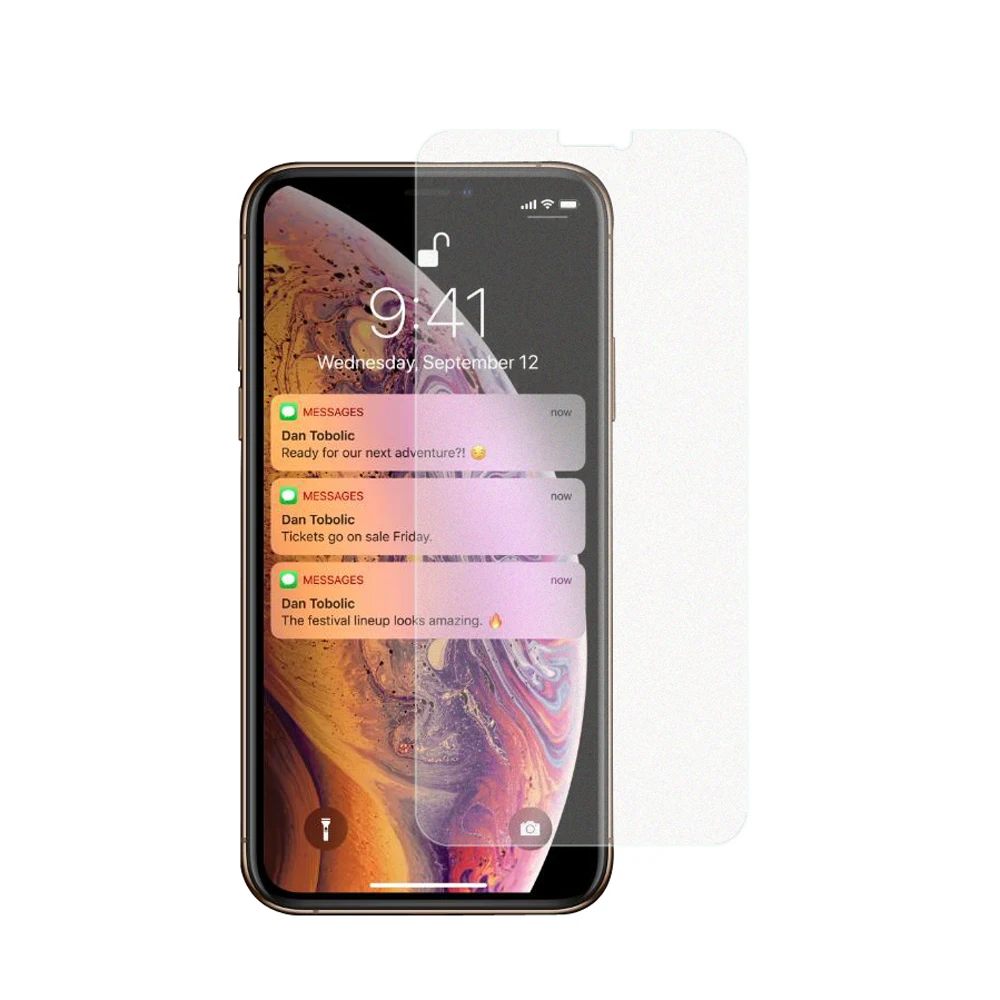 Esobest 5 шт. ПЭТ блестящая пленка для iPhone 12 Mini X XS 11 Pro Max XR 8 Plus защита экрана со