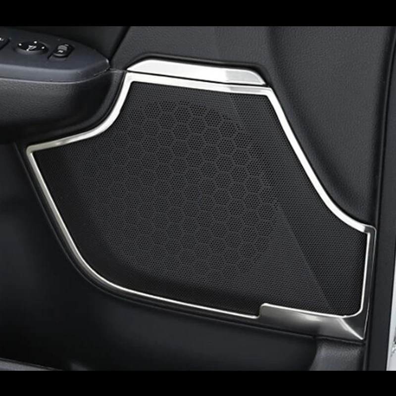 Altavoz para puerta de coche, bocina de Audio, anillo, Marco, Panel, embellecedor de acero inoxidable, accesorios de estilo, para Honda CRV CR-V 2017, 4 Uds.