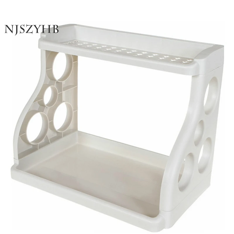 2-уровневая полка для микроволновой печи органайзер кухонная