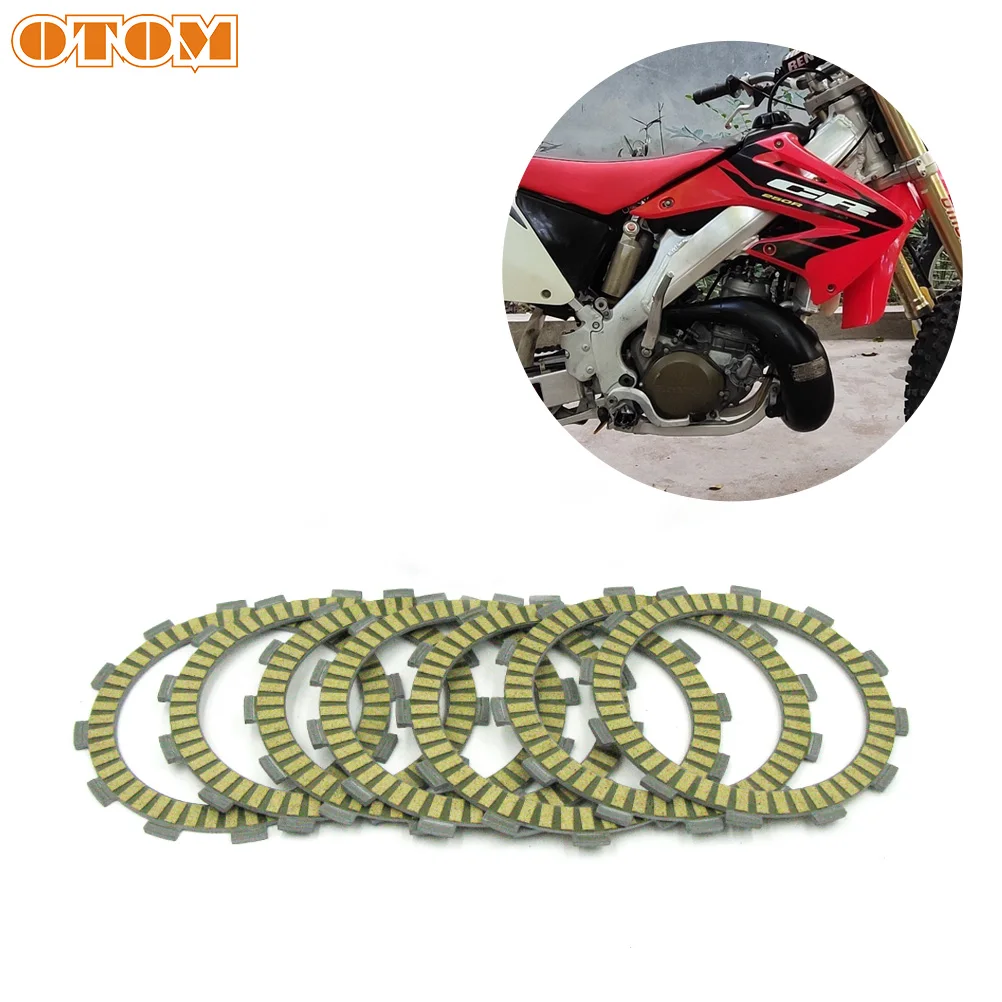 

OTOM Motorcycle 7 Pcs Clutch Friction Plates 101mm 22201-KS6-700 Fibrous Material Of Paper Composite For HONDA CR125R 1987-1999
