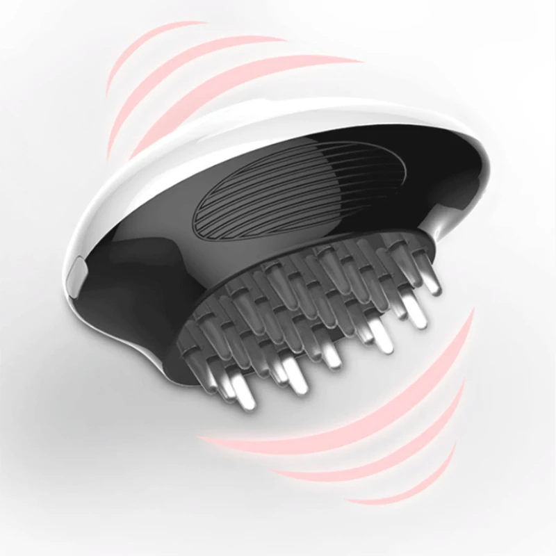 

Effectively Releasing Scalp Fatigue Portable Easy -Operating Healthy Handheld Electric Mini High Quality Silicone Massage Comb