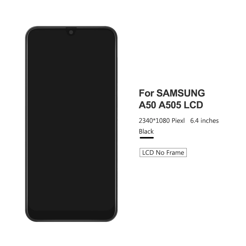 ЖК-дисплей TFT для Samsung Galaxy A50 сенсорный экран с дигитайзером в сборе рамкой a5 2019