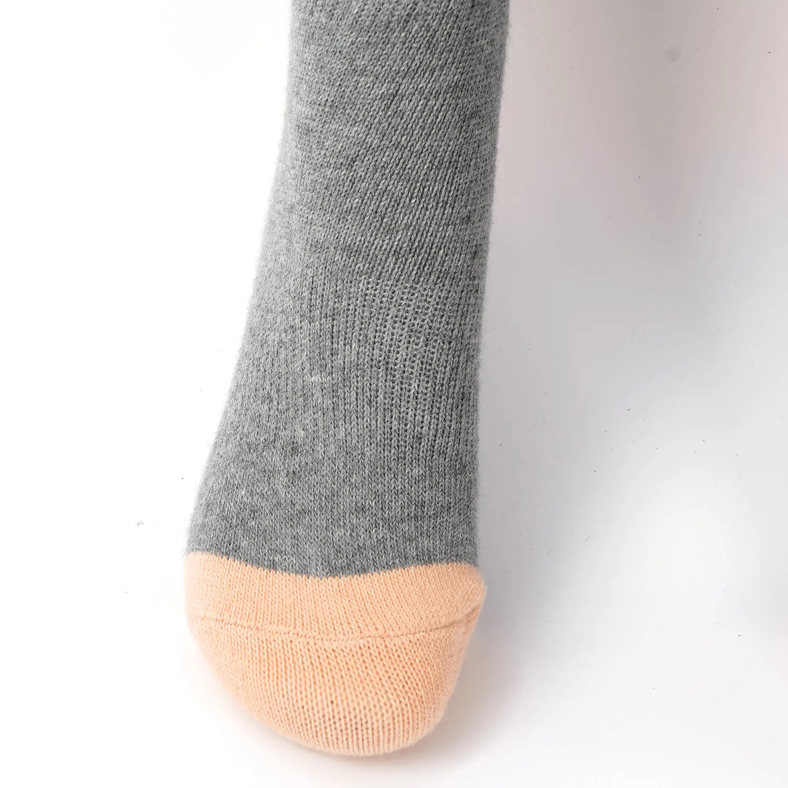 Осенне зимние теплые хлопковые носки полосатые длинные женские чулки до бедра