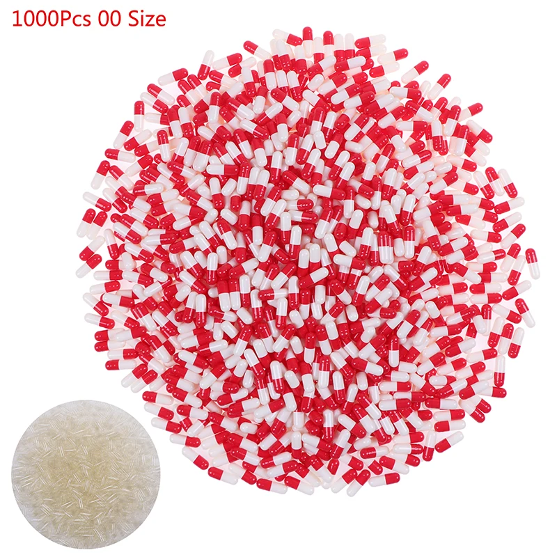 Hot! 1000Pcs Empty Hard Vacant Gelatin Capsule Size 00# Gel Medicine Pill Vitamin Hot Sale | Красота и здоровье