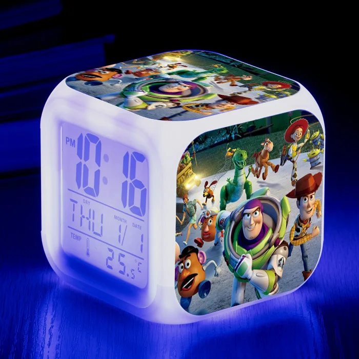 Новый аниме История Игрушек 4 3 Buzz светильник светодиодный Будильник мигающий