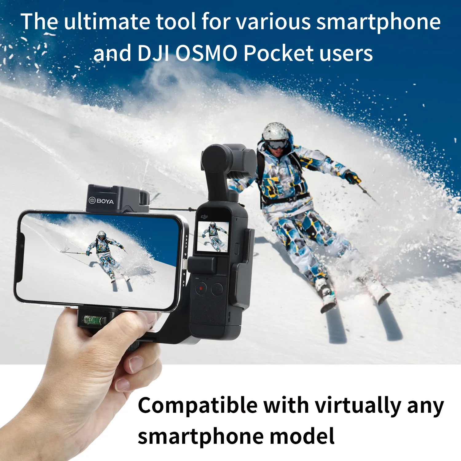 BOYA BY-PSC1-OP аксессуар для телефона держатель Rig смартфона с двойным креплением