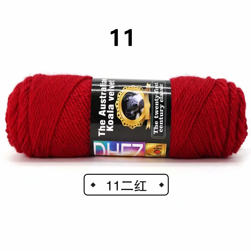11 5 шт = 500 г цветная толстая пряжа для вязания детей, шерстяная пряжа для ручного вязания, Альпака шерстяная пряжа - Цвет: 11
