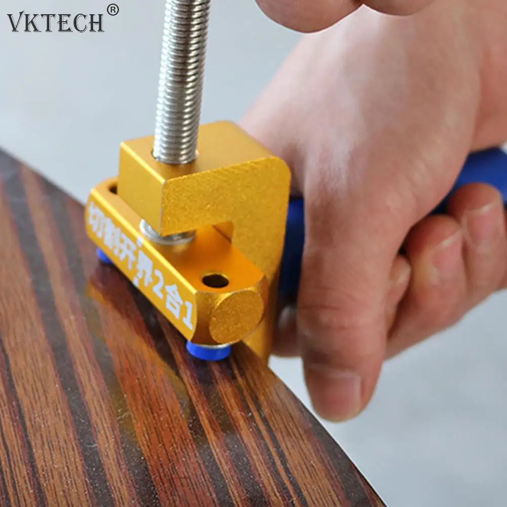 

2 in 1 High Strength Tile Glass Cutter Manual Edge Opener One-piece Diamond Cutter Cutting Glass Knife Hand Tools
