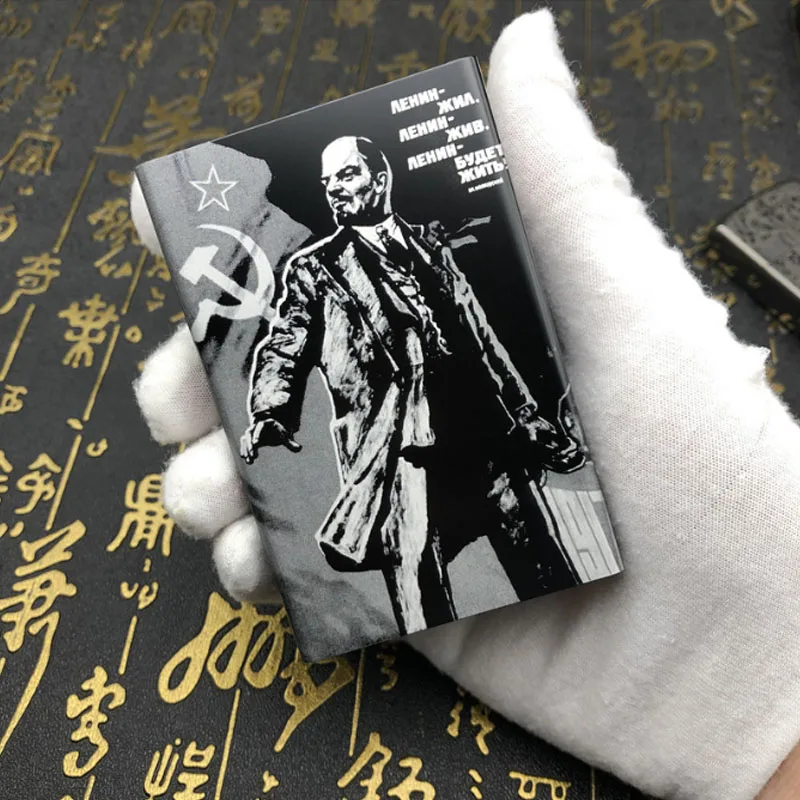 Удерживайте один пакет 20 портсигар сплав Сталин слайд советской истории сигарет