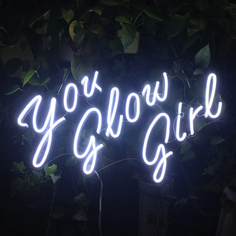 Вы свечение девушка неоновая вывеска для организаций и магазинов светильник s