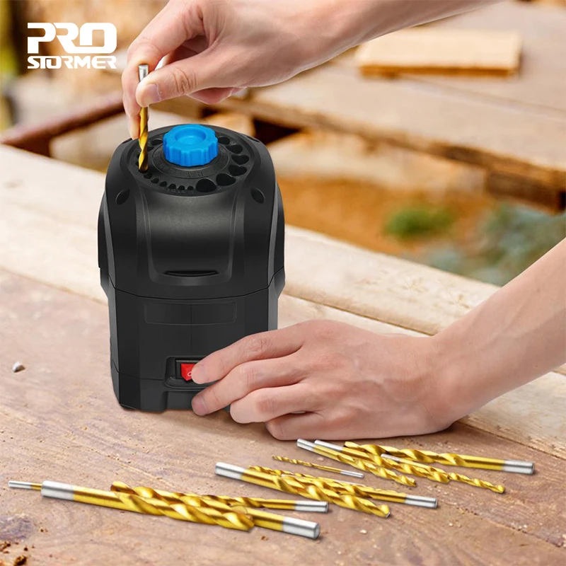 Электрическая точилка для сверл PROSTORMER 3 12 мм точильный аппарат насадок дрели