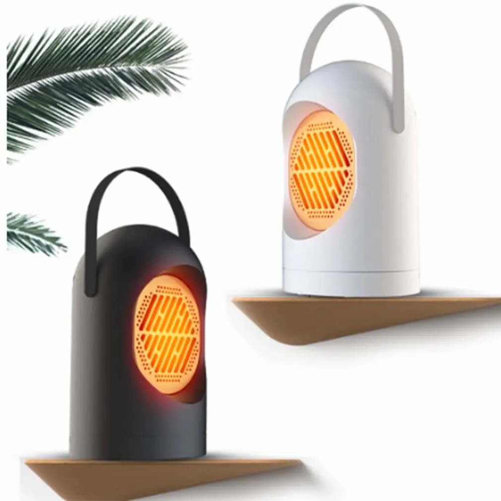 

Creative Portable Mini Round Desktop Heater Fan Household Air Electric Heater Low Noise Desktop Fan Energy-saving